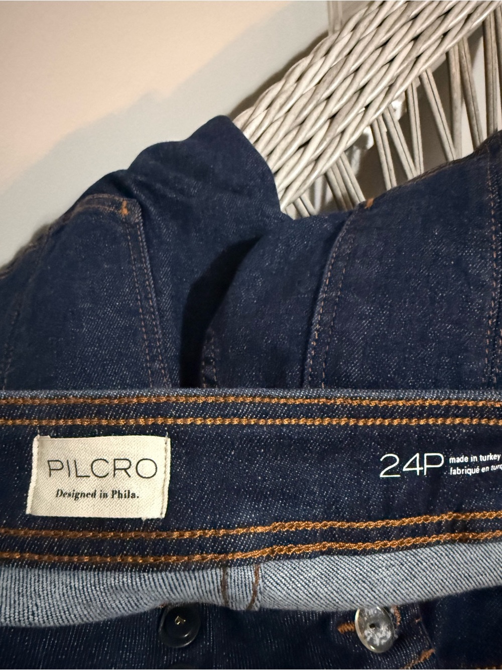 NWOT | Pilcro High-Rise Dark Indigo Wide-Leg Flare Jeans - Women | 24P - Picture 4 of 7